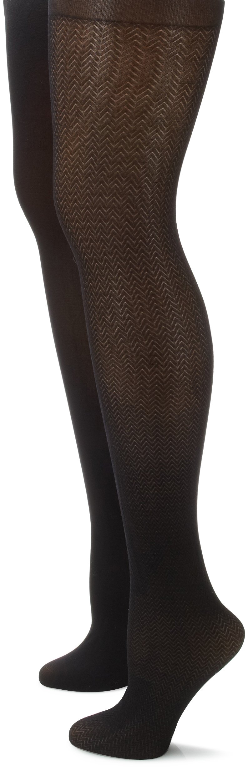 Anne Klein Women's 2 Pair Pack Chevron Tight
