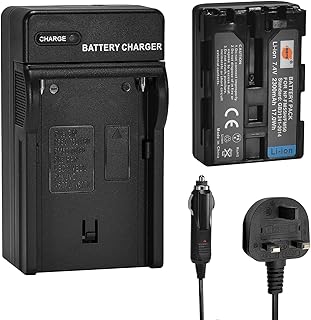 DSTE NP-FM50 NP-FM55H (2300mAh/7.4V) Battery and Charger Kit Compatible with Sony NP-FM30, NP-FM51, NP-QM50,NP-QM51,CCD-TR208,CCD-TRV106,CCD-TRV107,CCD-TRV108