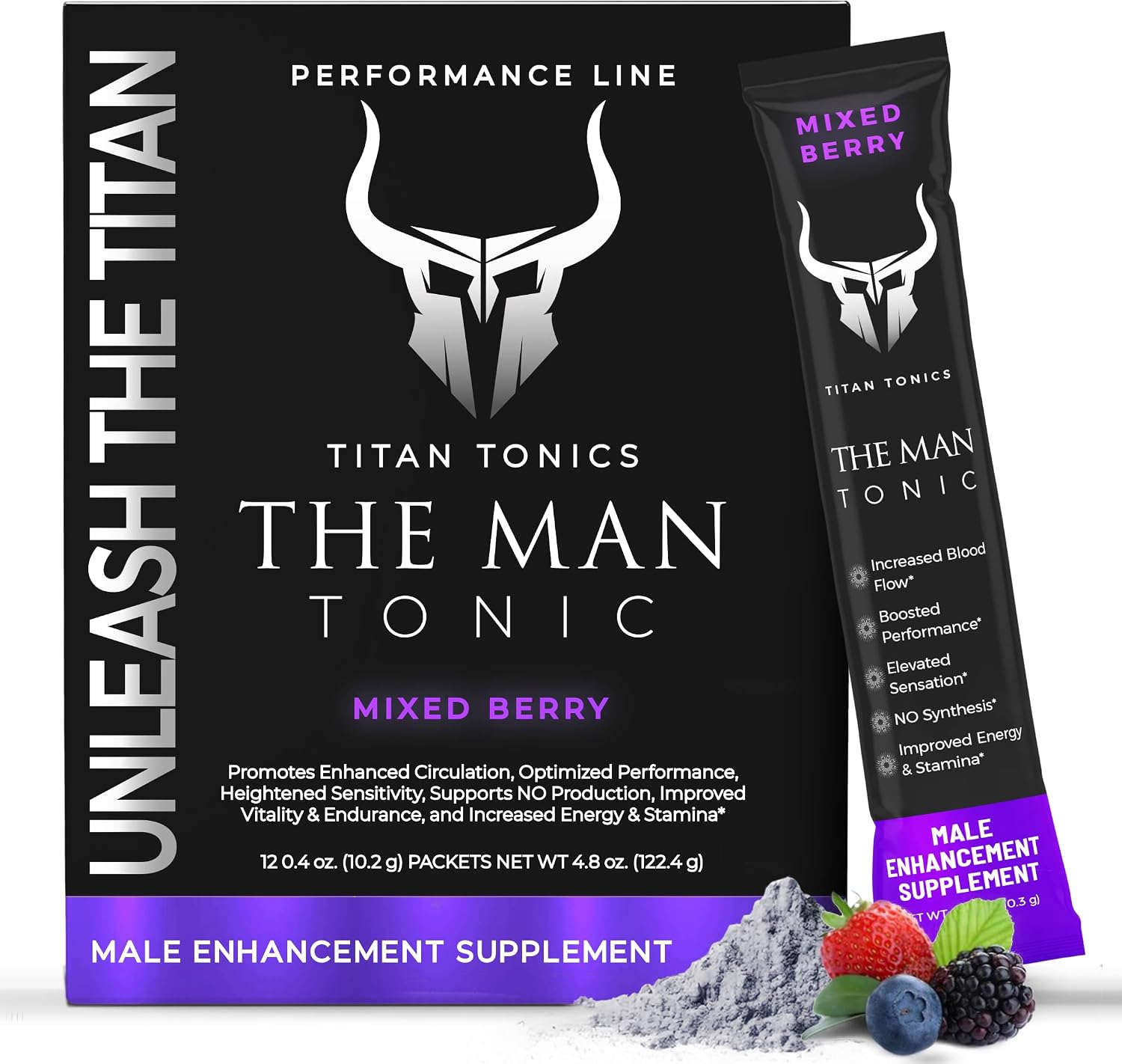 Extra Strength Male Enhancing Supplement Powder–Tongkat Ali, Maca Root, Beet Root, Horny Goat Weed, L-Citrulline–Nitric Oxide Booster & Testosterone Support for Men (Berry-12 Sticks) Extra Strength Male Enhancing Supplement Powder–Tongkat Ali, Maca Root, Beet Root, Horny Goat Weed, L-Citrulline–Nitric Oxide Booster & Testosterone Support for Men (Berry-12 Sticks)