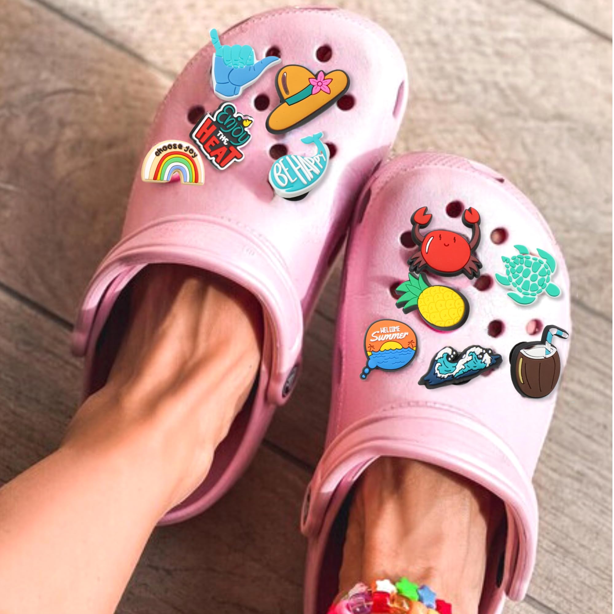 Adornos y Decoración para Crocs, Colgantes de Verano, Pack 20 Unidades