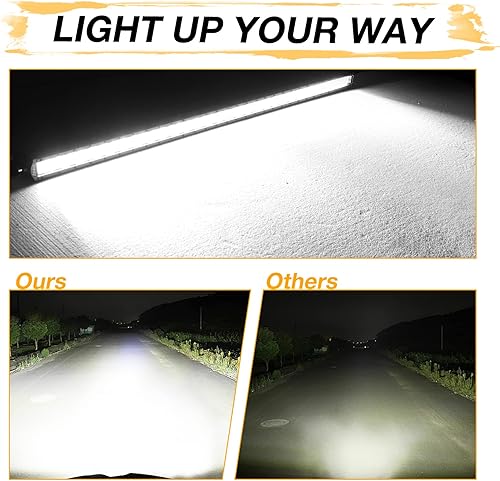 Miniatura 2 de Barra de luz LED de 40 pulgadas delgada de 360 W todoterreno, luz de conducción LED de punto de inundación, luz de trabajo combinada con arnés de