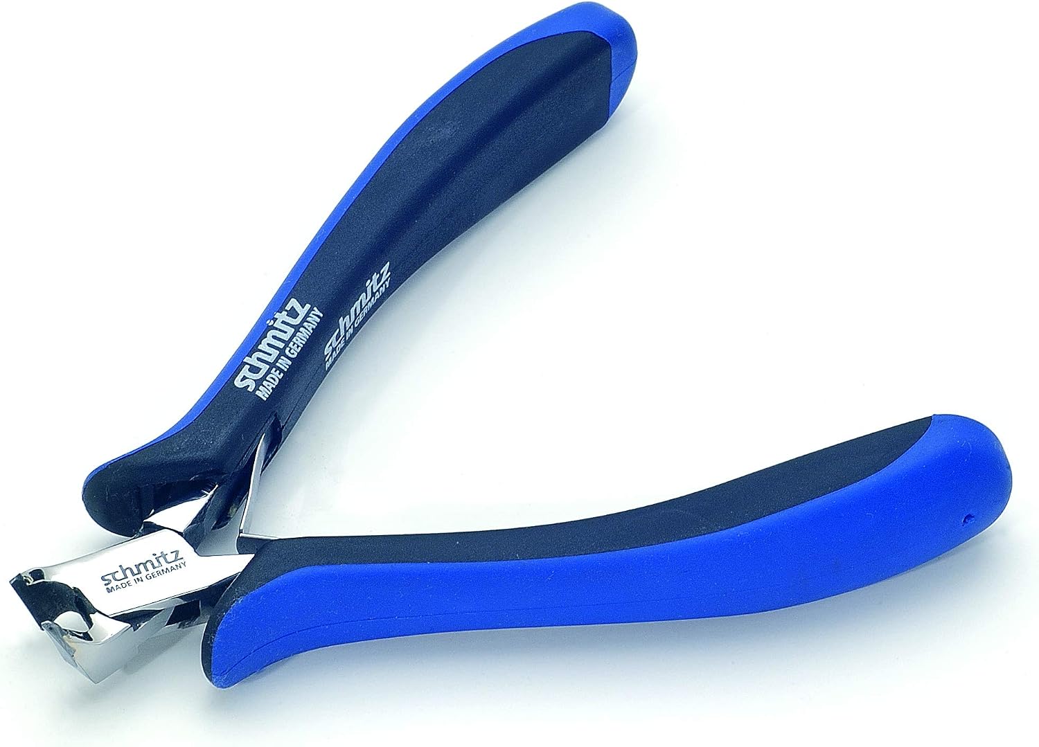 Oblique Cutter 4.3/4'' - Tungsten-carbide tipped - schmitz 3472HS22 - straight head with fine bevel - ESD - Dissipative - Hightech tool for professionals - Made in Germany - Solingen
