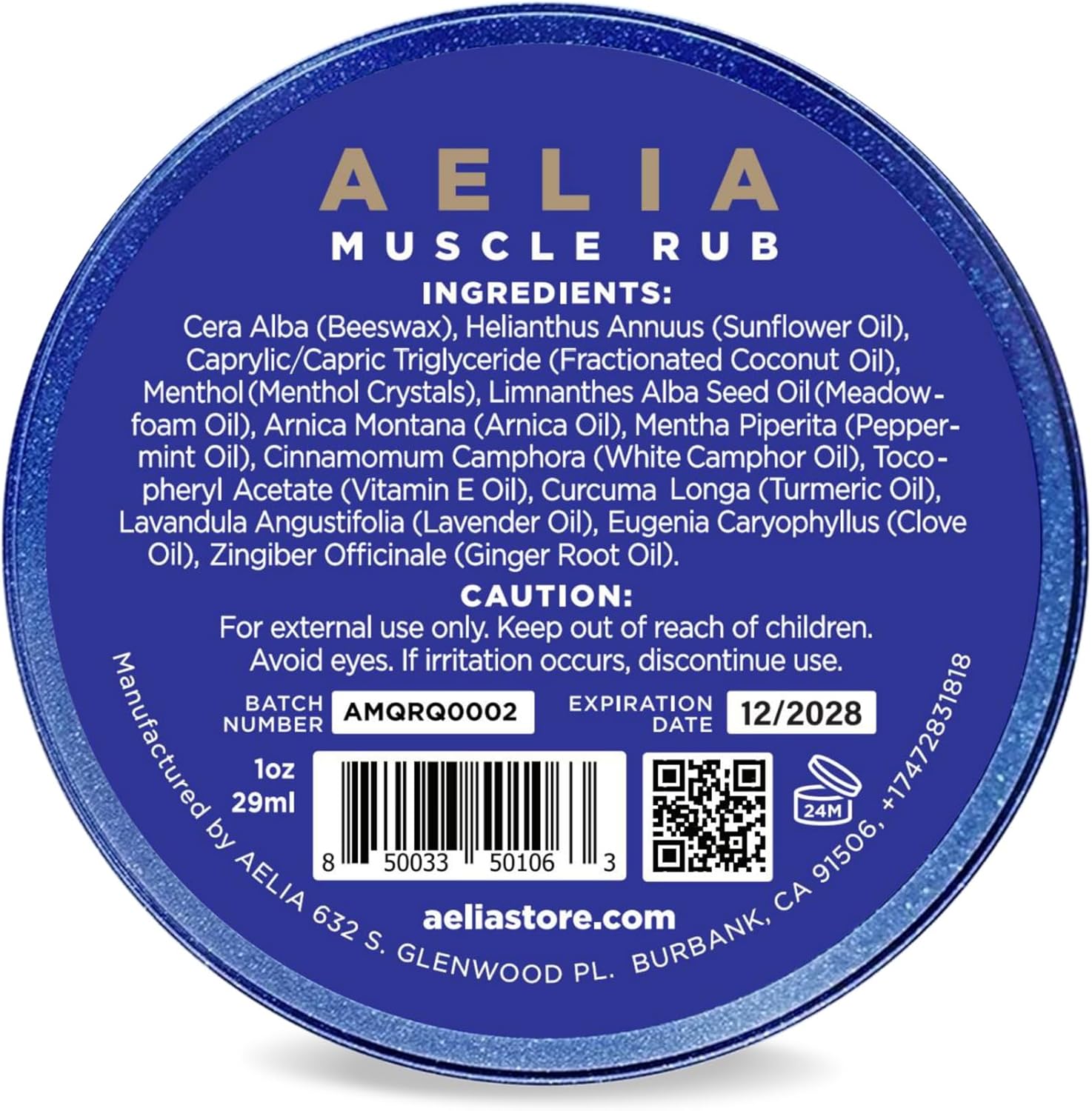 Sore Joint & Muscle Rub | Fast Acting Intensive Muscle Balm with Hemp Menthol Arnica & Camphor for Back Shoulder Neck Knees and Feet Targeted Relief | Long Lasting Non-Greasy & Lightweight (2oz)