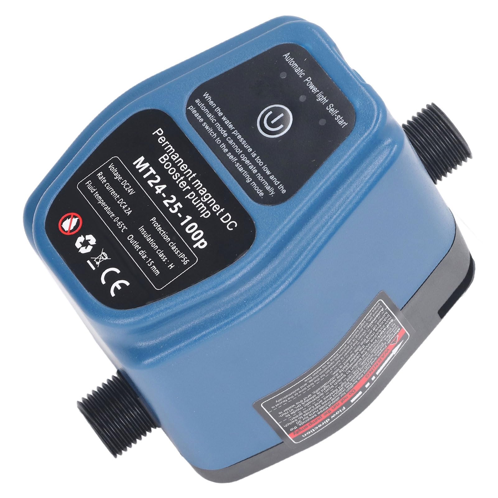 Sonew 【Título】Bomba de Presión de Agua 100W 24V 25L IP56 Bomba de Ducha Inteligente (Enchufe europeo 100-240 V)
