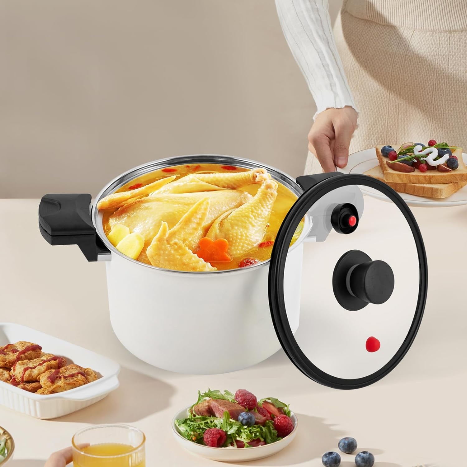 Pressure Cooker with Chicken and Vegetables