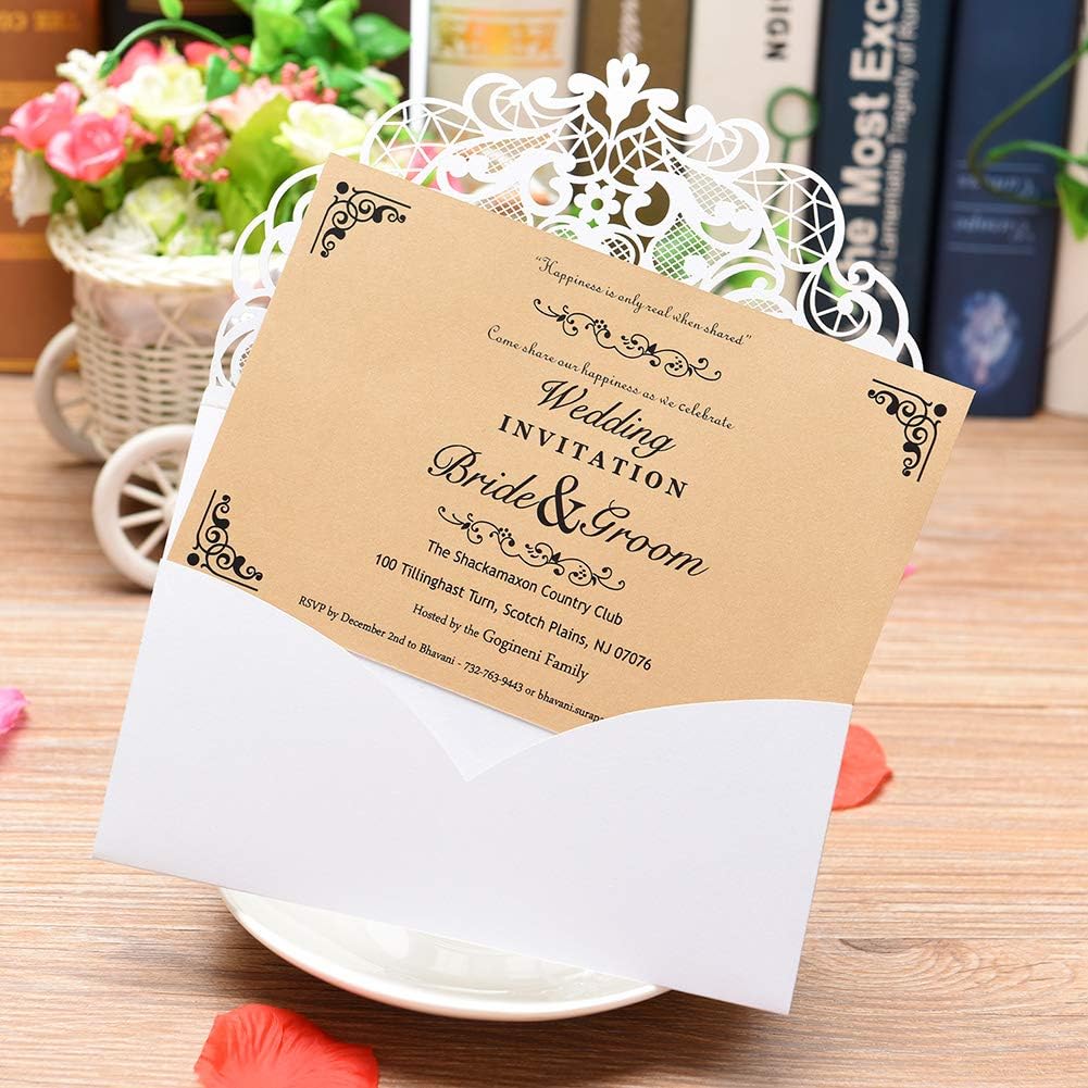 CYSKY Wedding Invitations with Envelopes 50 Pack - Image 5