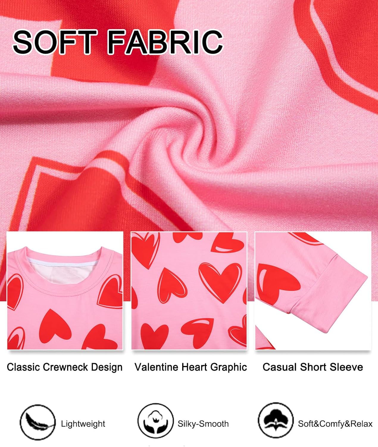 KIDDAD Valentine Sweatshirt for Women: Valentine Shirt Love Heart Graphic Pullover Tops Casual Long Sleeve Tee Shirt - Image 6