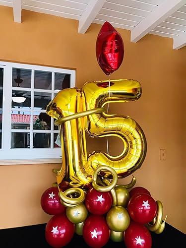 Vista 914 de Globos de números 0 de 40 pulgadas, globos negros de números para números 10, 20, 30, 40, 50, 60, 70, 80, 90, 100, globos de números 10, 20, 30, 40