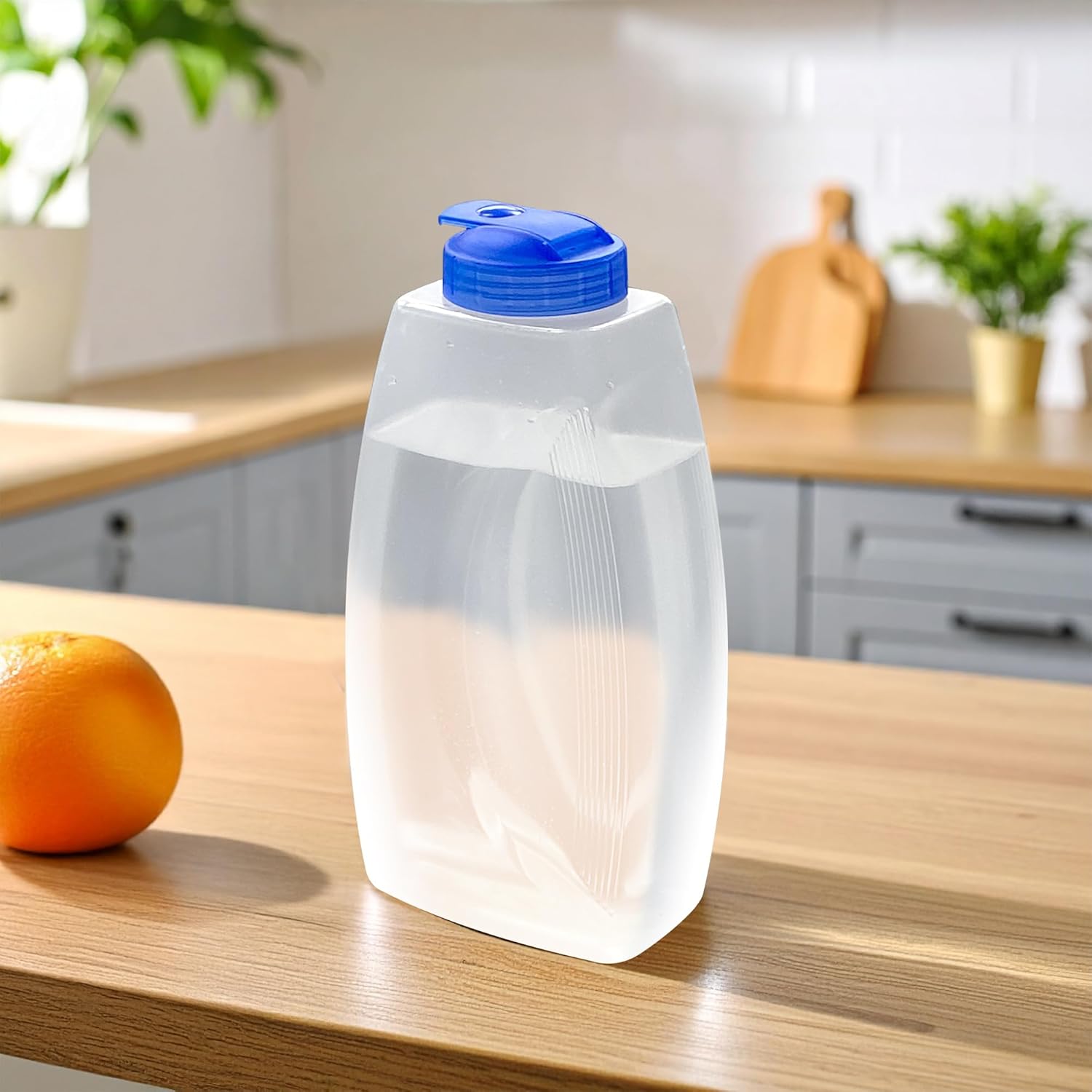 Amazing Abby - Fitly - 64-oz Plastic Pitcher (2-Pack), Unbreakable Water Pitcher with Lid, BPA-Free, Heat-Resistant, Dishwasher-Safe, Great for Both Iced and Hot Drinks, Indoors and Outdoors