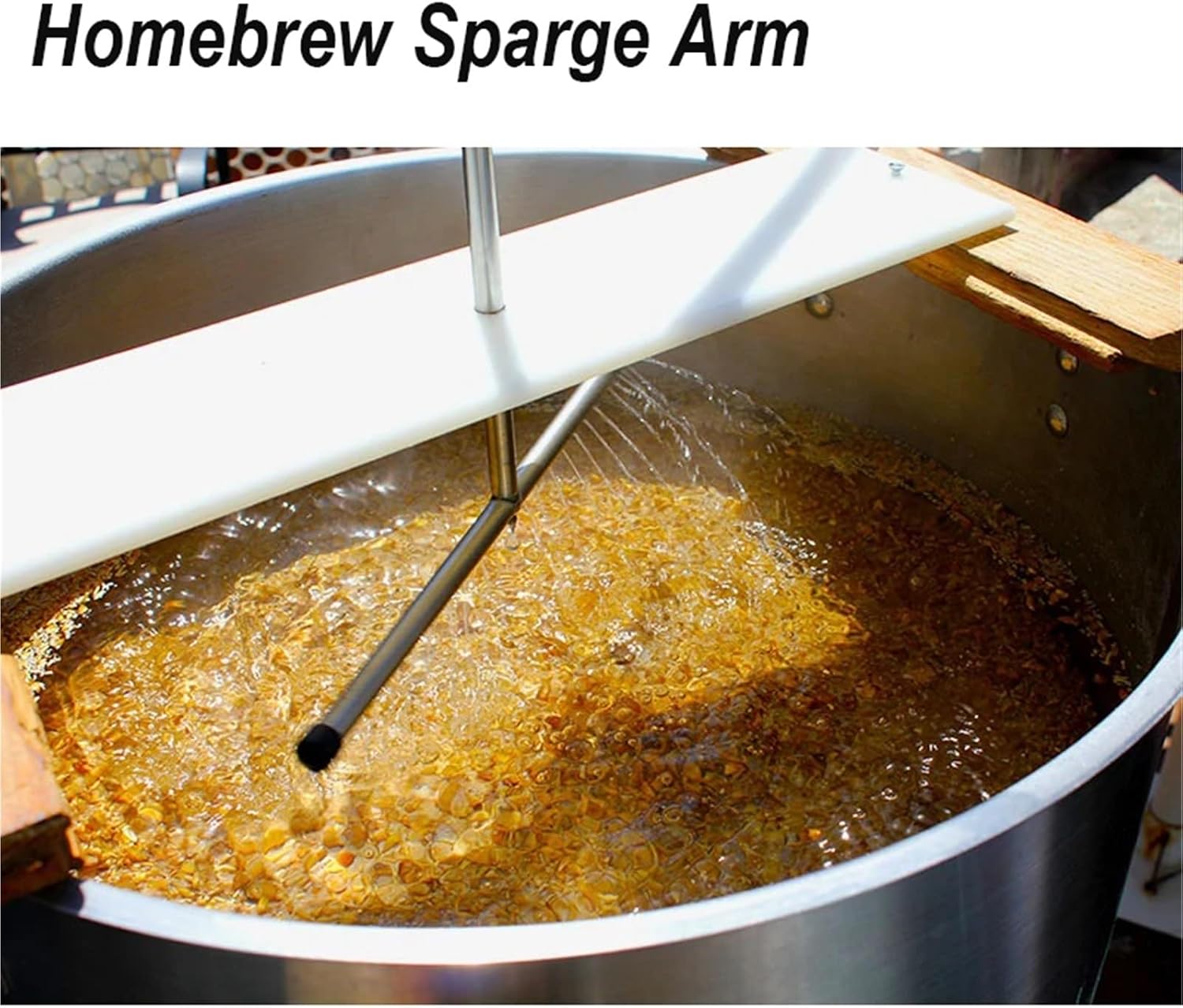 Adjustable 39.5cm Gravity-Fed Rotating Sparge Arm for Homebrewing - Perfect for All Grain Beer Brewing(1pcs)