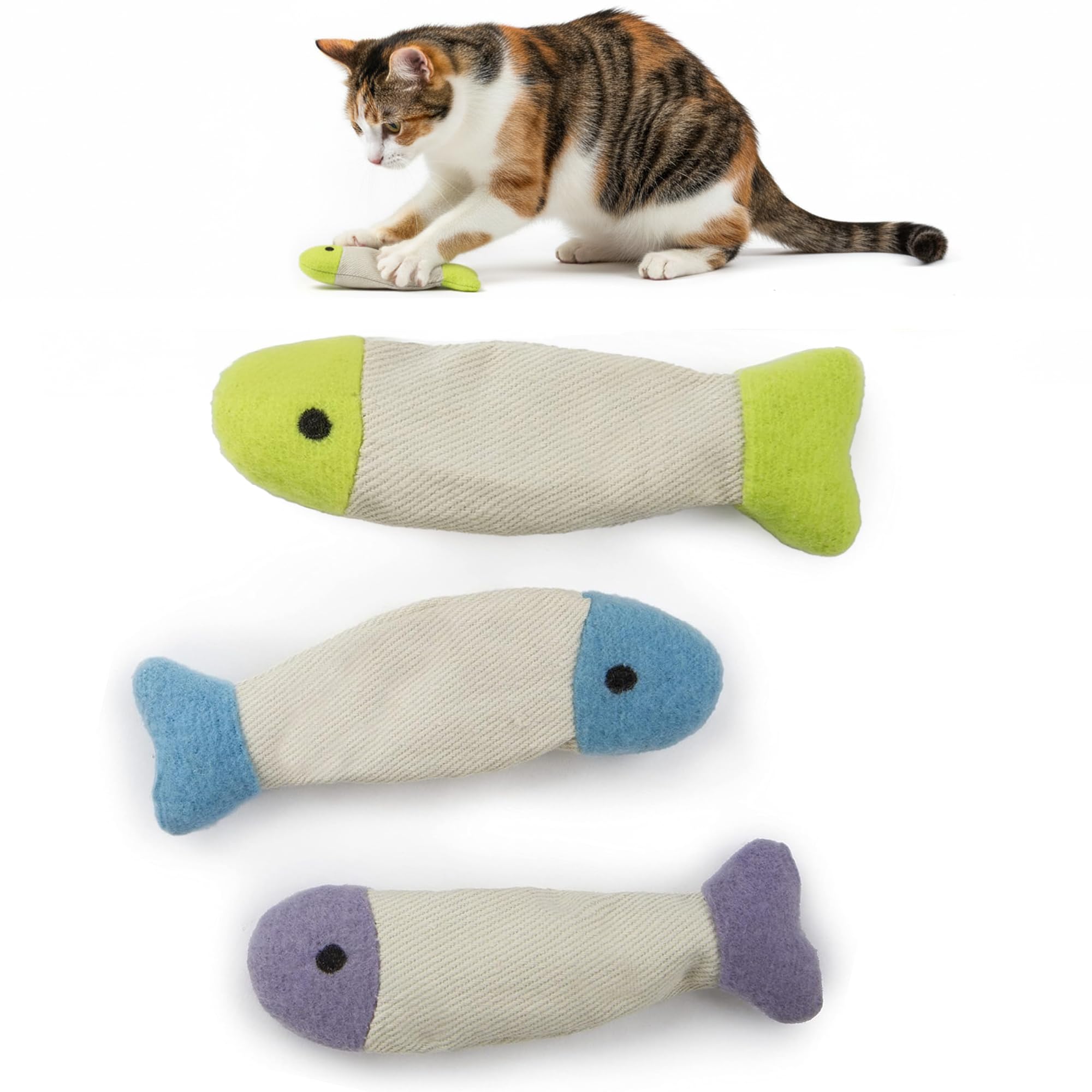 SmartyKat Fish Flop 3pk