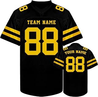 Custom Football Jersey Personalized Team Name Number Football Customizable Uniform Football Shirts for Men Women Youth