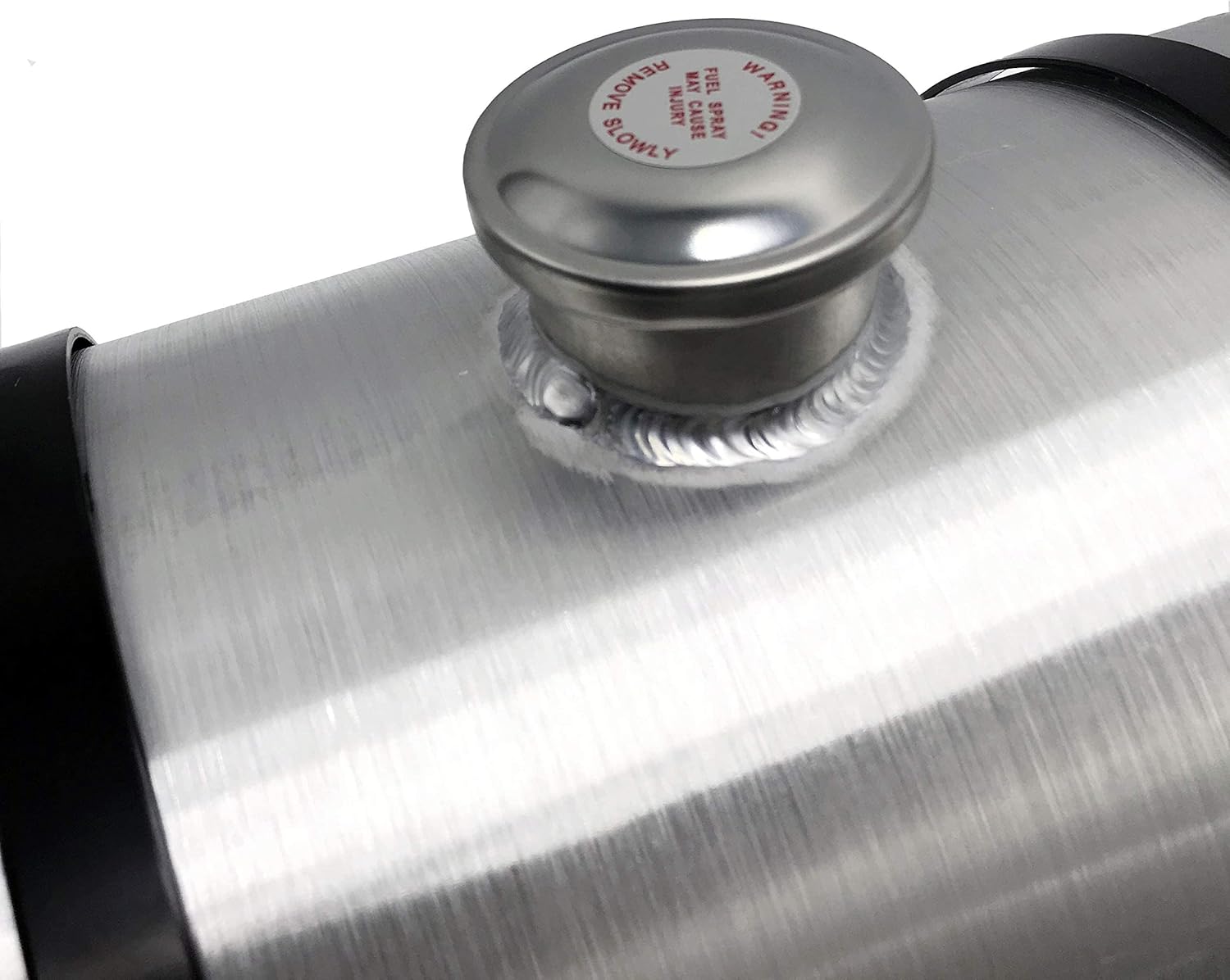 JSD 6.75 Gallons 10"x20" Aluminum Spun Round Gas Tank With Baffle Center Fill 3/8" NPT Outlet for Boat,Jet ski, offroad, sand rail