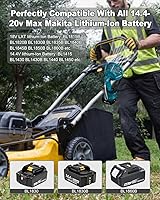 Vista 2 de Taingwei Ventilador portátil con clip para batería Makita de 18 V, ventilador de cochecito alimentado por batería con 3 ajustes de velocidad