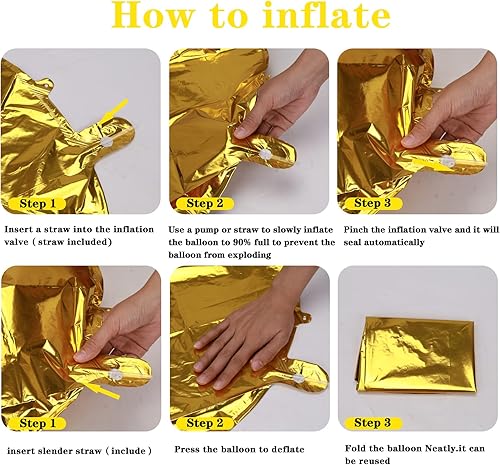 Miniatura 6 de Globo dorado gigante de 40 pulgadas con el número 18, globos de aluminio de Mylar de helio para fiestas de cumpleaños, decoraciones de cumpleaños de