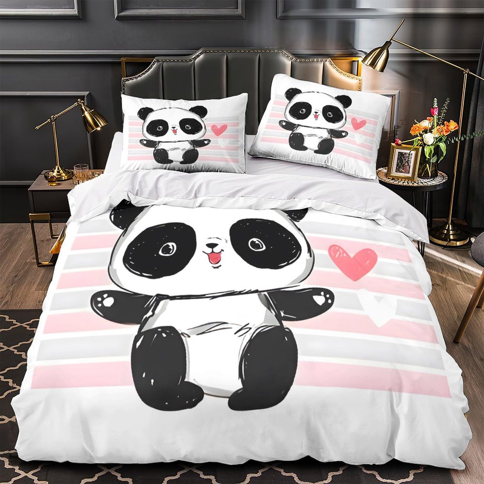Parure de lit hibou anti-acarien 220x240 pour calmer les allergies et les nuits agitées