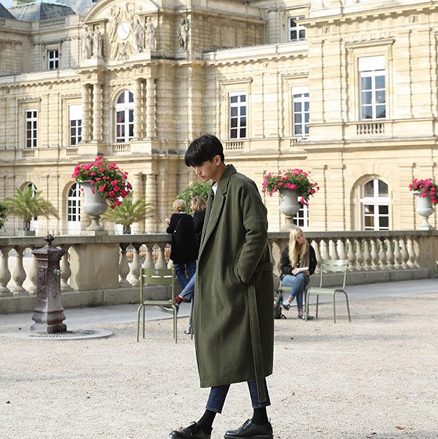 Monotory] チェスターコート メンズ メルトンコート ビジネス 韓国風  