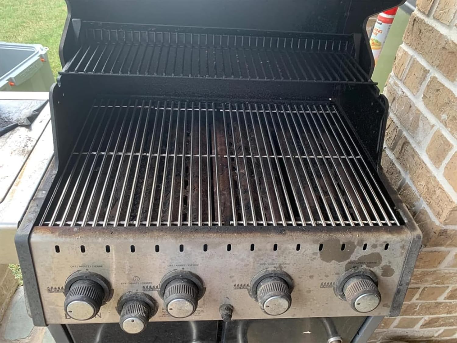 17 3/8" Grill Grates for Broil King Baron Grill Replacement Parts 320 340 420 440 490 9761-67 Huntington Replacement Parts 2122-67 6020-54 6020-57 Sterling 5020-54, Broil-Mate, Stainless Steel, 4PCS