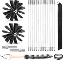 Spazzola Per Pulizia Camino E Condotti - 150mm Con 12 Aste Flessibili