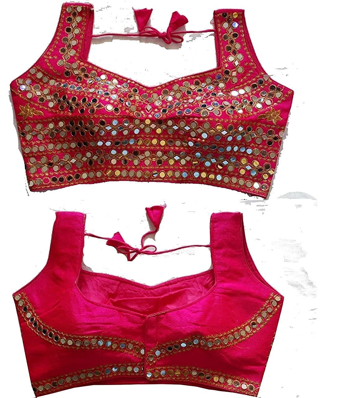 MesmoreWomen's Heavy Phantom Silk Sleeve Blouse/Choli