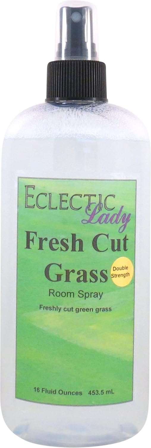 Fresh Cut Grass Room Spray (Double Strength), 16 Ounces, No Artificial Colors, Parabens, or Preservatives - Fragrant Aromatic Room Mist For Home, Room, Office