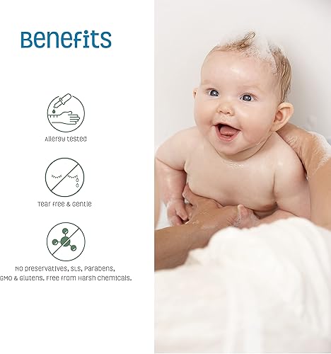 Miniatura 2 de Nature's Baby Acondicionador y desenredante  Formulado para problemas y pieles sensibles  Sin lágrimas  Sin sulfato ni fragancias artificiales  Piña