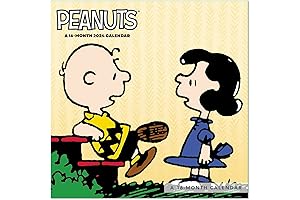 Peanuts Charlie Brown Mini Monthly Wall Calendar 2024