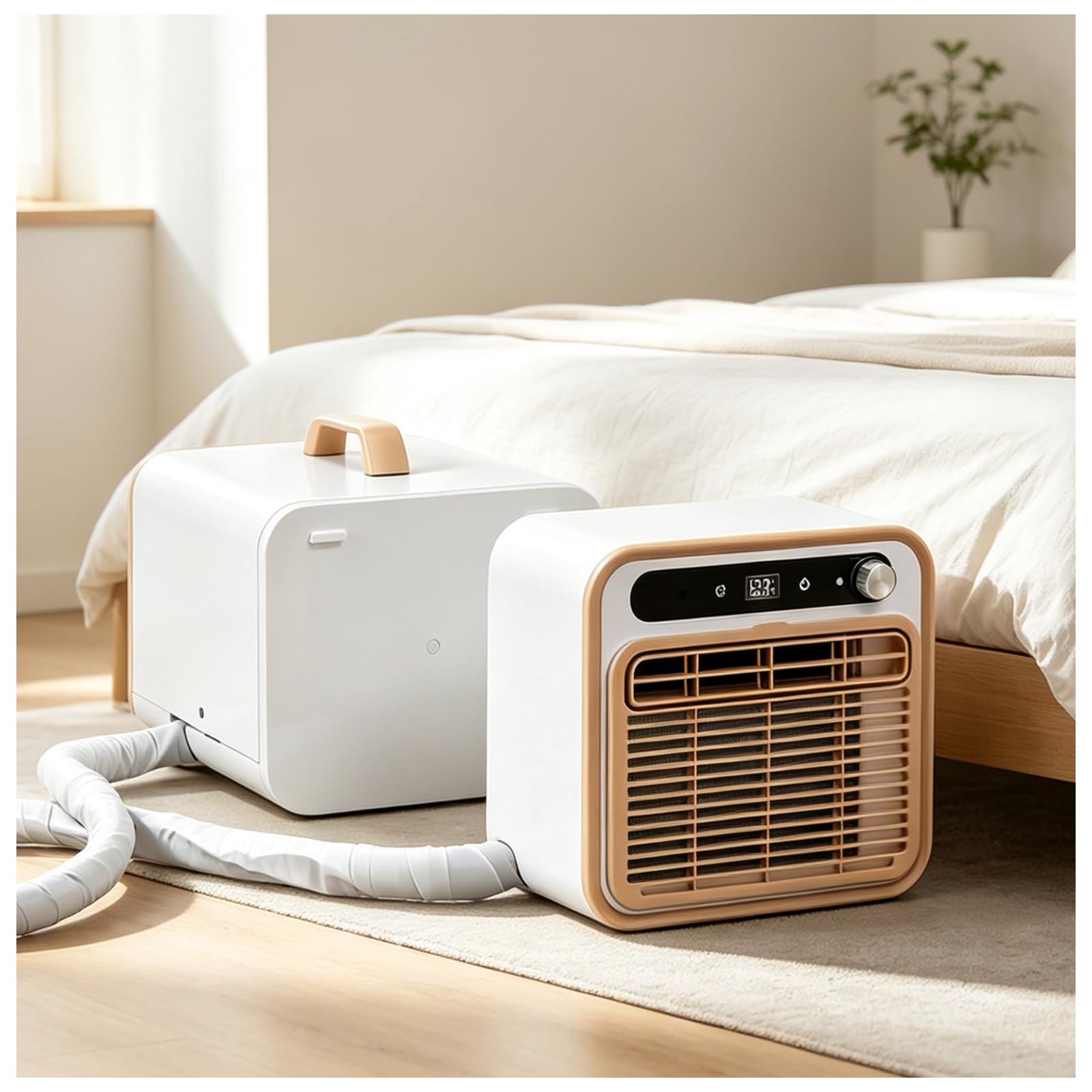 ZHENYUWANG Portable split-system air conditioner suitable for camping. 1.5-meterconnectingpipe