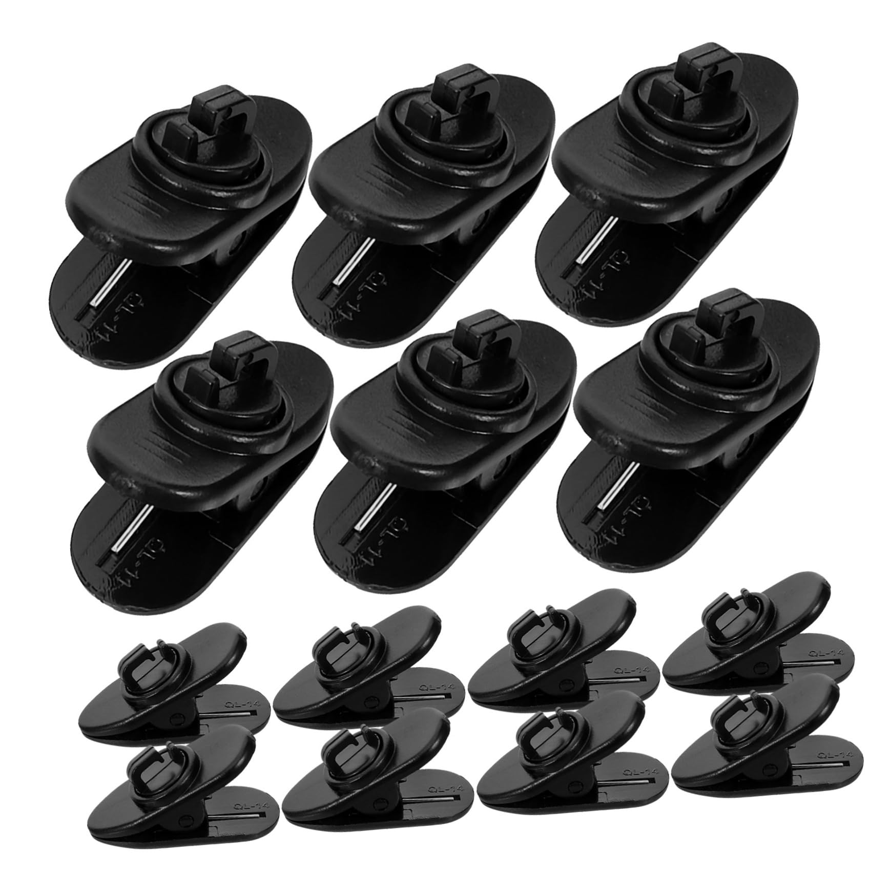 30pcs Small Lapel Microphone Clips Rotatable Clamp, Mini Mic Wire Clips Replacement for Collar, Tie, and Clothing, Suitable for Wired Lapel Microphones