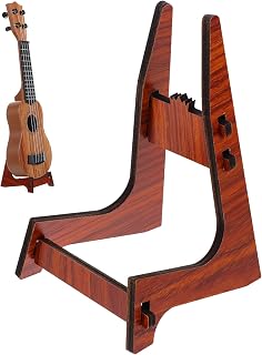 GALPADA soporte para instrumentos musicales soporte para ukelele de suelo estante violín soportes para instrumentos musicales piso de soporte de ukelele Madera Marrón Color Aleatorio