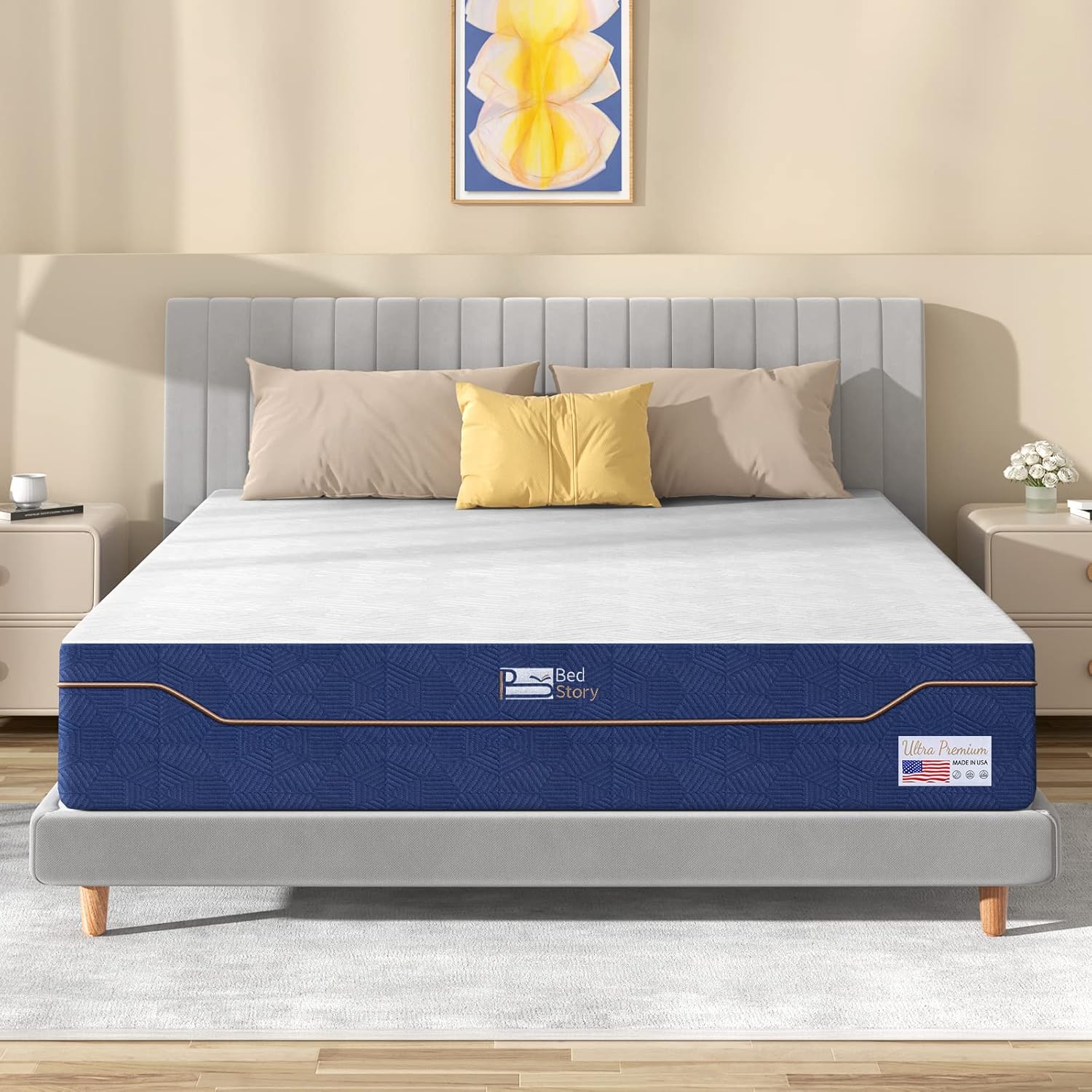 BedStory Queen Size Mattress, 12 Inch Gel Memory Foam