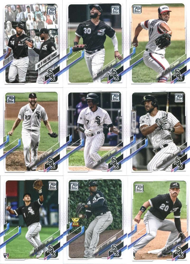 2021 Topps Master (Series 1, 2, Update) Chicago Sox Team Set of 43 Cards - Baseball Cards