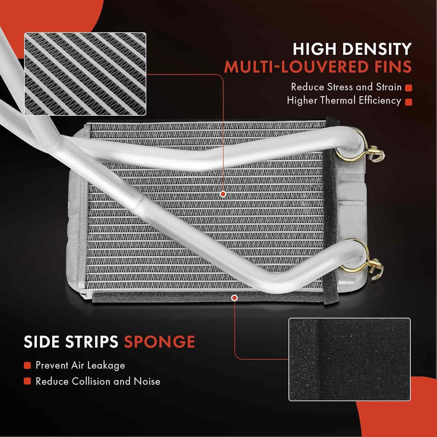 A-Premium HVAC Heater Core Compatible with Chevrolet Cruze/Volt 2016-2019, Traverse 2018-2023, Blazer 2019-2023 & GMC Acadia 2017-2023 & Buick Enclave 2018-2023, Cascada 2016-2019 & Cadillac XT5, XT6