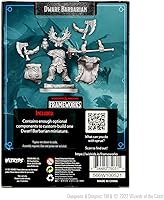 Vista 2 de D&D Frameworks Mujer bárbara enana - Sin pintar y sin ensamblar