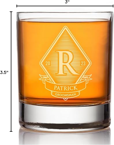 Miniatura 8 de UNITED CRAFT SUPPLIES Individual, regalos de padrinos de boda, vidrio de whisky personalizado para padrinos de boda, regalos de propuesta