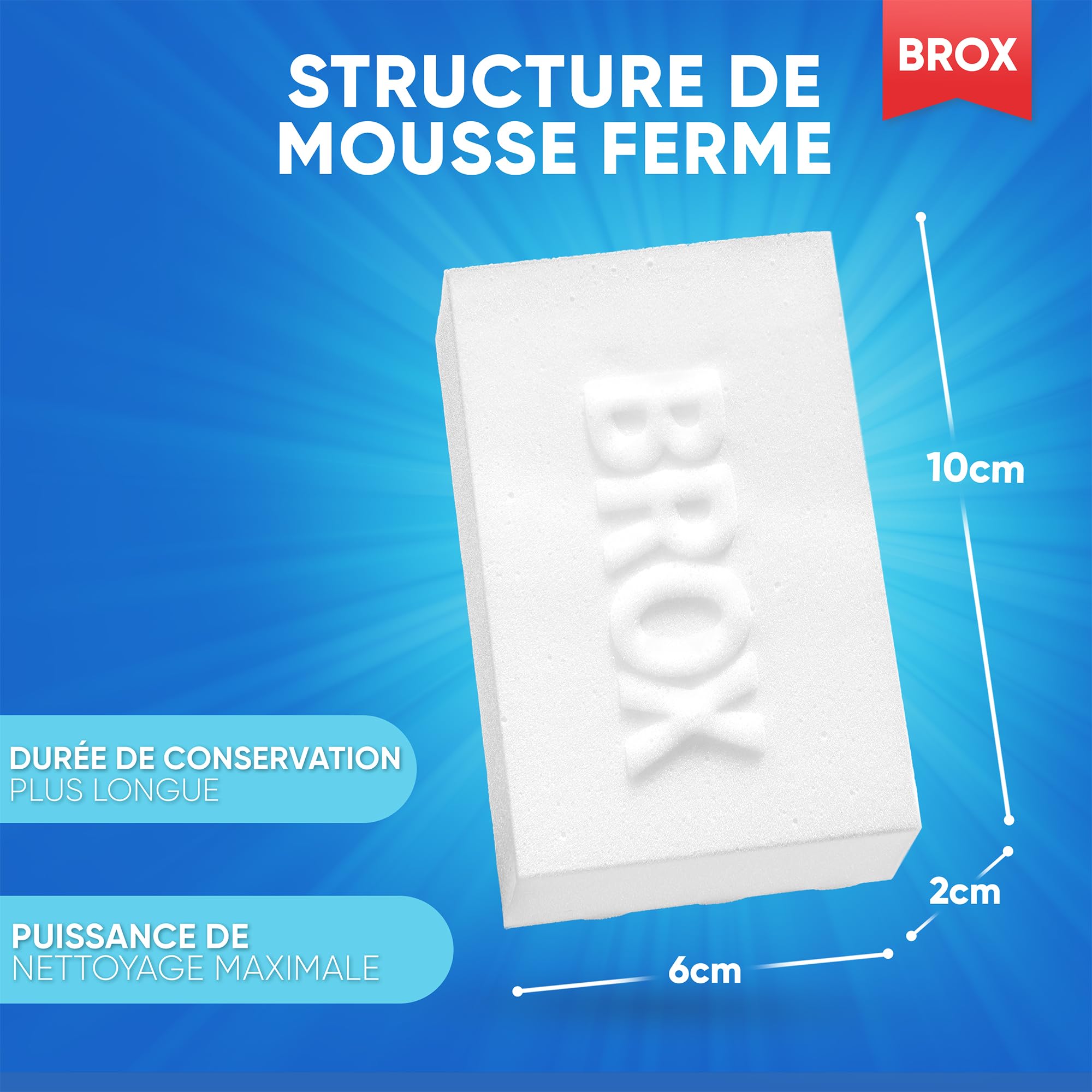 18Pack éponges Magiques, Gomme Magique Extra Durable avec Une Puissance