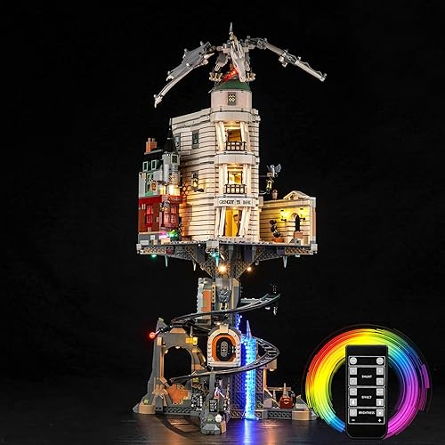 Miniatura 6 de BrickBling Kit de iluminación LED para Lego Gringotts Wizarding Bank, luces Verison clásicas compatibles con Lego 76417, solo luces, sin modelo