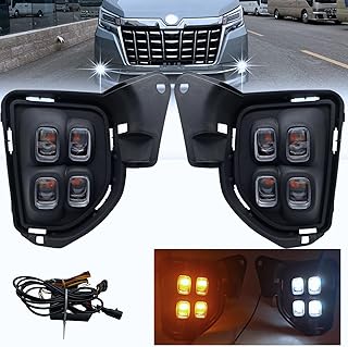 Sponsored Ad - WILD BEAR LED Fog Lights Compatible With 2014-2018 Hiace Front Bumper Lamps Assembly Daytime Running Lights...