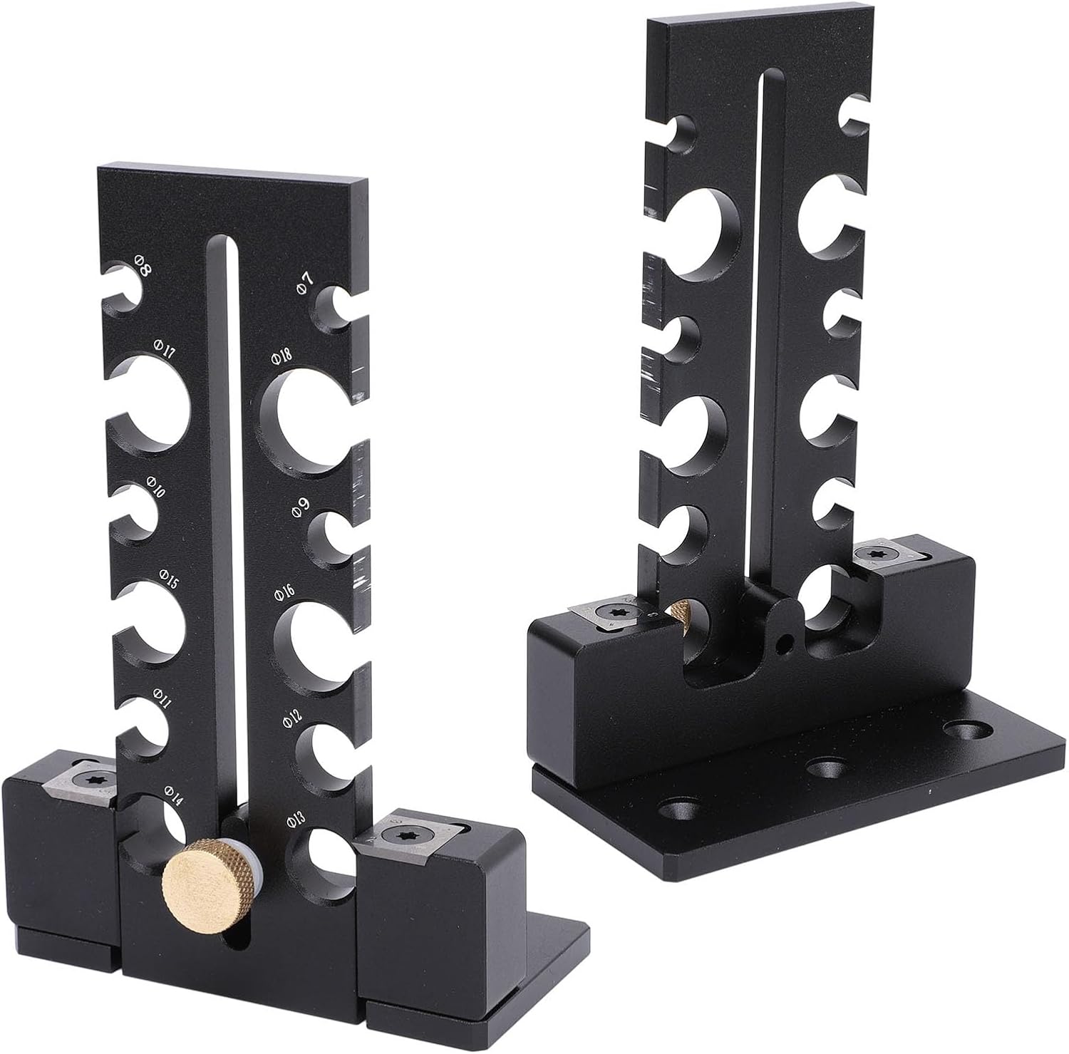 Dowel Maker Jig Kit Aluminum Alloy Dowel Cutter Plate 12 Holes Adjustable Electric Drill Carbide Inserts Dowel Maker