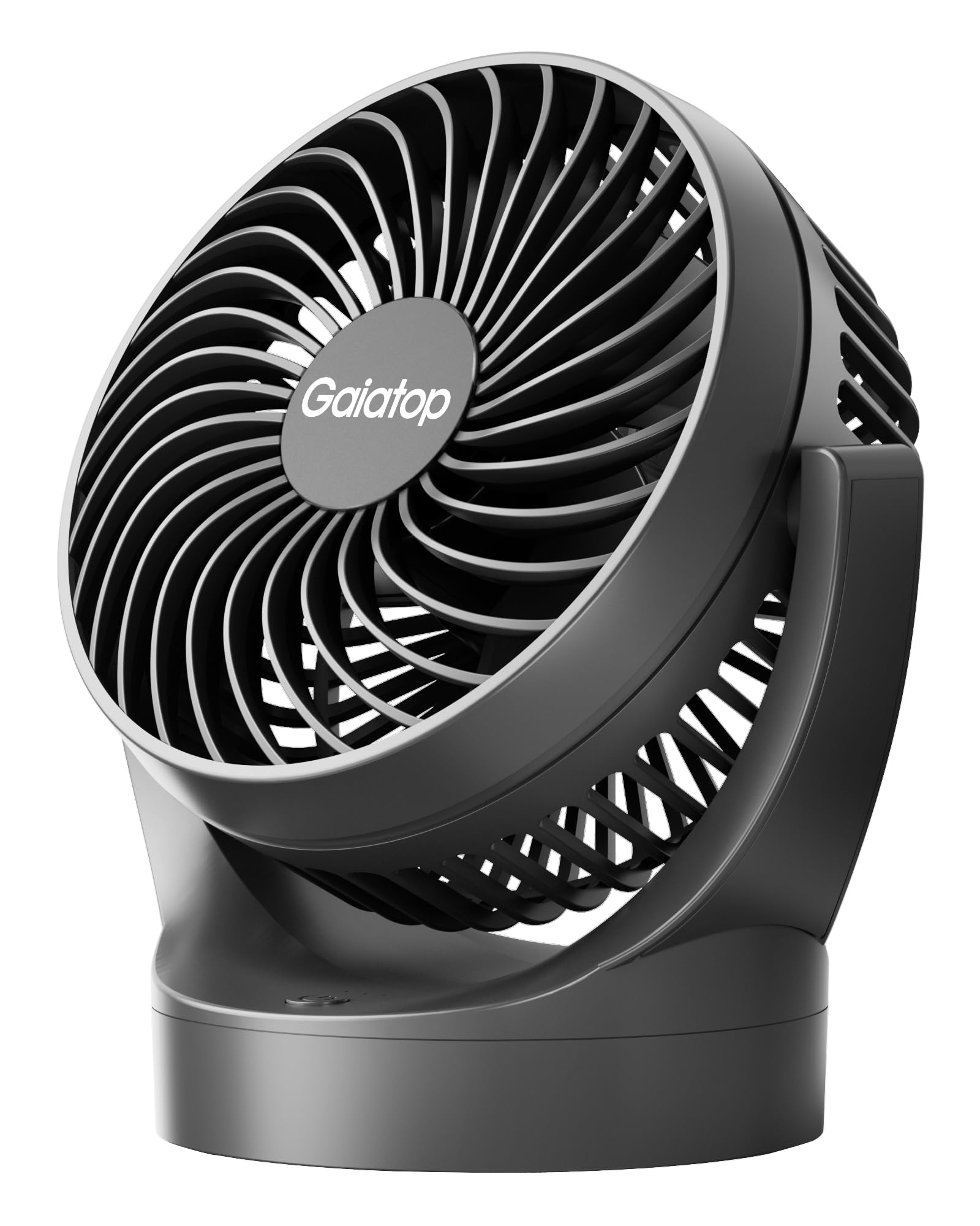 Gaiatop Portable Desk Fan USB, 19H Max Runtime, 135° Tilt Fans for Bedroom