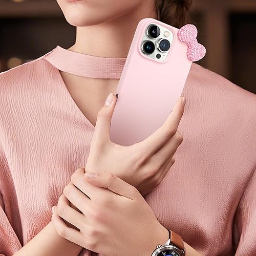 Miniatura 7 de Bonita funda para iPhone 13 de 6.1 pulgadas con protector de pantalla HD, funda protectora de silicona suave a prueba de golpes para mujeres, niñas