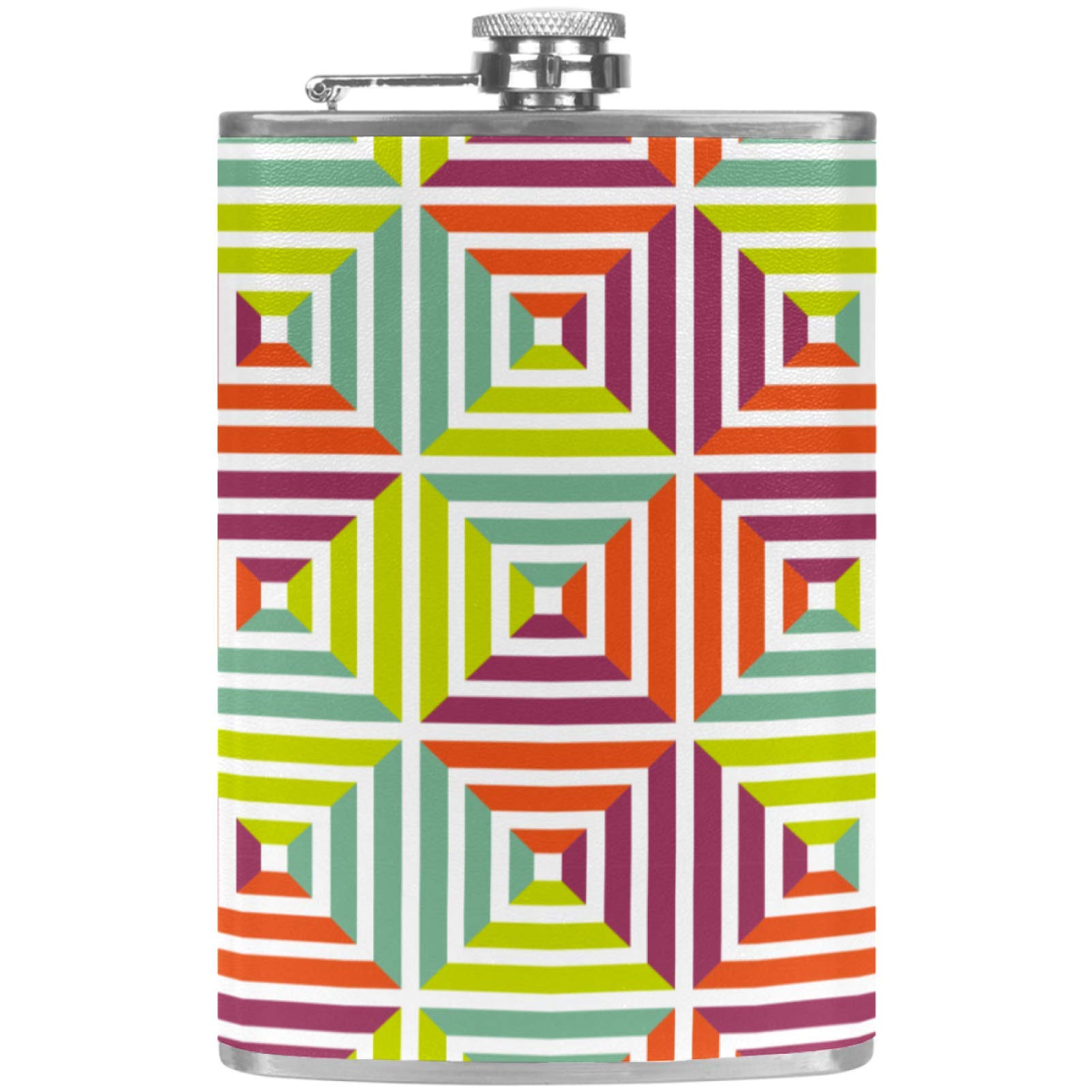 Flasque à whisky de poche en cuir entonnoir camping pêche barbecue