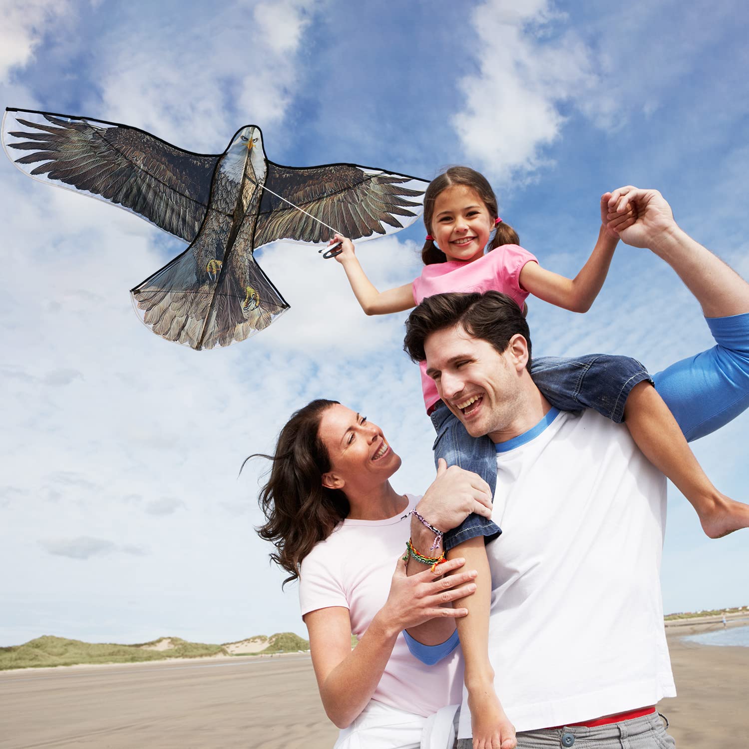 Cerf-volant Laptony Pour Petits Et Grands – Facile à Piloter, Super Résistant, Avec Sa Queue Colorée Et 50 M De Fil – Idéal Pour La Plage, Le Parc Ou Le Jardin – Cadeau été Fun