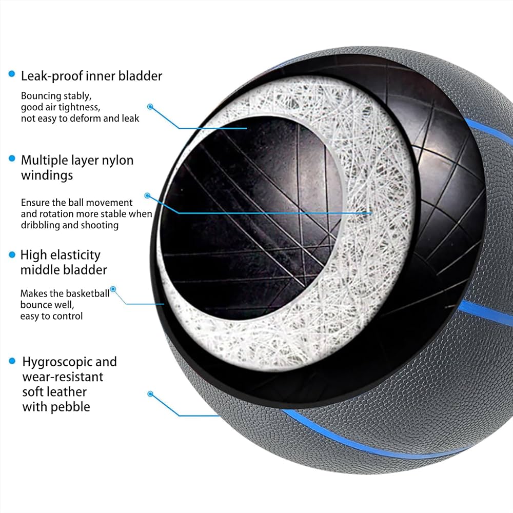 Amazon | MINDCOLLISION サイズ5/6/7ロゴなしバスケットボール