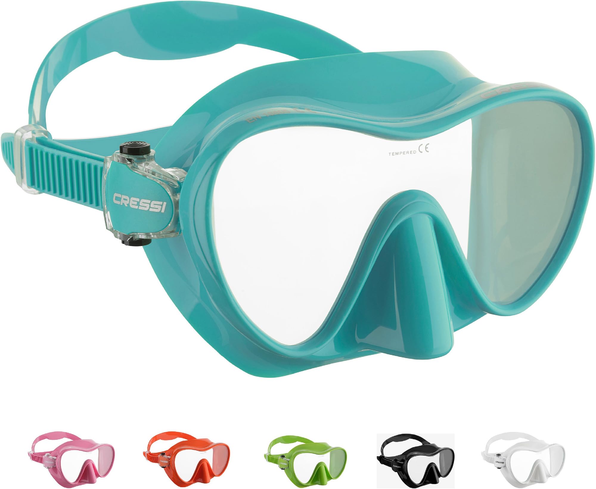F1 - Frameless Mask F1 or Combo Set Frameless Mask + Snorkel Dry for Diving and Snorkelling, One Size, Unisex