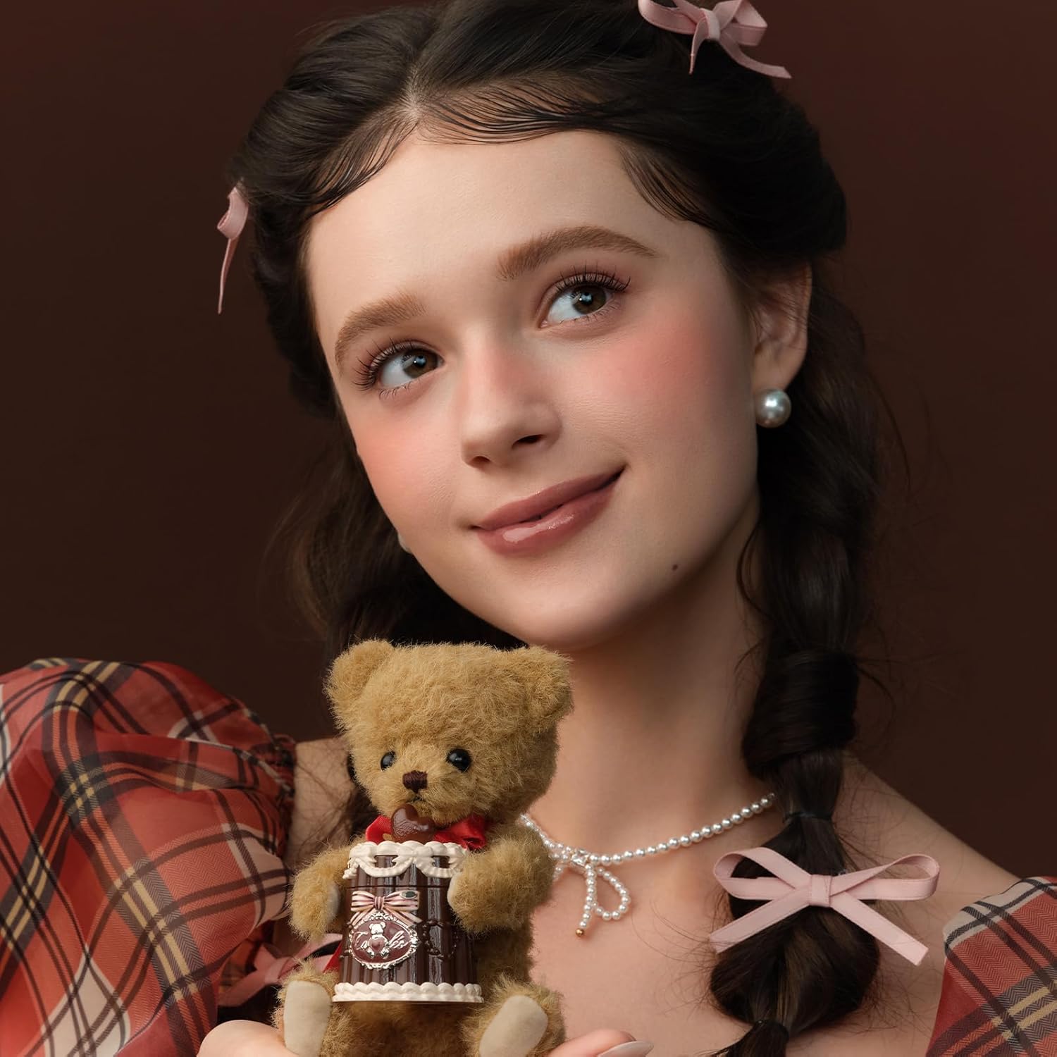 Flower Knows The Sweetie Bear Coating Lip Jelly,Soft Moisturizing Tinted Lip Gloss with Botanicals,Lightweight Non-Sticky Red Lips Plumper,Cruelty-Free,0.18 oz(JE08 Croissant) - Image 5