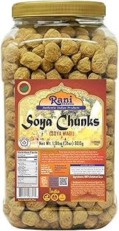Rani Soya Chunks Nuggets (High Protien) Vadi, 31oz (1.9lbs) 900g ~ All Natural, Salt-Free | Vegan | No Colors | Gluten Friendly | NON-GMO | Kosher | Indian Origin | Meat Alternate Substitute