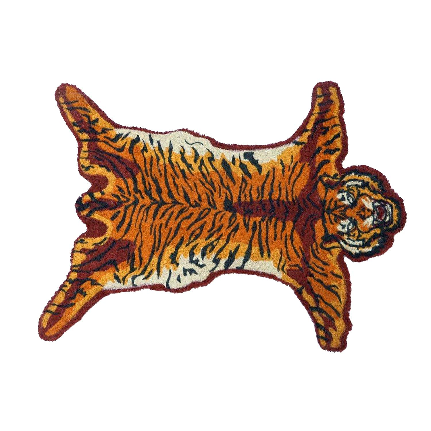 Onlymat Natural Coir|Tiger Shape|Smooth Vinyl Backing|Lightweight|Long-Lasting|Animal Design|Indoor|Outdoor|Rectangular Doormat- 60Cm X 80Cm (B08GPMDWV6) Amazon Price History, Amazon Price Tracker