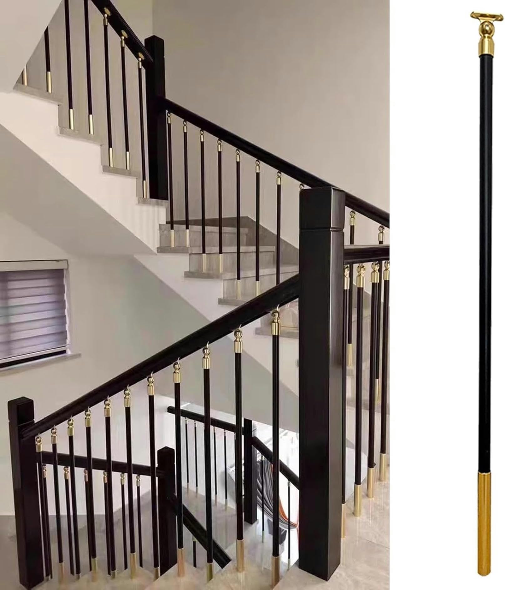 Balustrade de colonne de pont en métal pour escalier intérieur