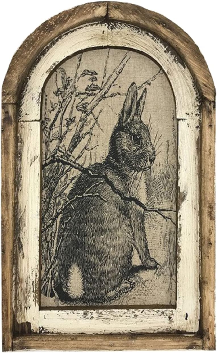 12 * 8 Inch Bunny Decor French Country Decor, Rabbit Wall